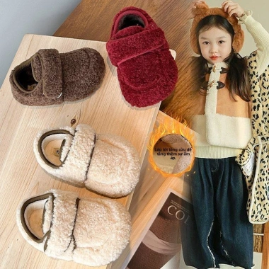 Giày ấm Bella Mùa Thu Mới cho bé gái - thời trang, mềm mại, giày tuyết Giáng sinh, 281k