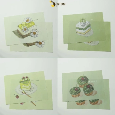Giấy bao tập A5 CAKE 8 tờ - Set STHM Cần Thơ, tặng 8 nhãn vở, giá chỉ 33.000₫ 5