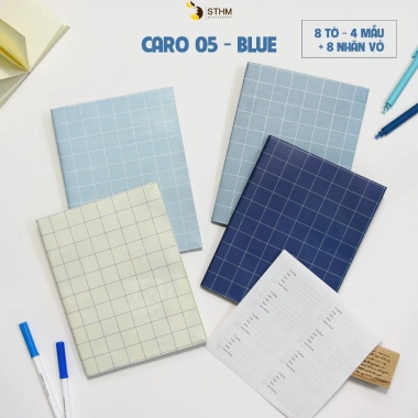 Giấy bao tập A5 CARO STHM Set 8 tờ, tặng 8 nhãn vở, 25.800 VND, không dành cho B5 4