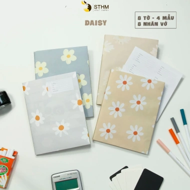 Giấy bao tập A5 FLOWER Set 8 tờ – Tặng 8 nhãn vở, giá ưu đãi 33.000₫ 3