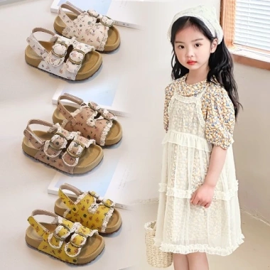 Giày bé gái mùa hè kẹp dính điều chỉnh thoải mái, chống trượt, đa chức năng - Giá chỉ 465.375đ