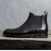 Giày Boot Chelsea Da Bê Đen Nâu Mũi Tròn Vương Quyền - Nam Tính Mạnh Mẽ ZANE