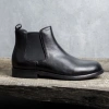 Giày Boot Chelsea Da Bê Đen Nâu Mũi Tròn Vương Quyền - Nam Tính Mạnh Mẽ ZANE 3