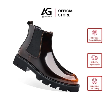 Giày Boot Da Bò Nam Cổ Cao Hàng Hiệu - Phong Cách Trẻ Trung, Giữ Ấm, Giá 890k