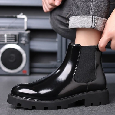 Giày Boot Da Bò Nam Cổ Cao Hàng Hiệu - Phong Cách Trẻ Trung, Giữ Ấm, Giá 890k