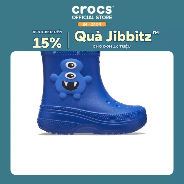 Giày Boot Trẻ Em Crocs Toddler Classic I Am Monster Blue Bolt siêu nhẹ - Giá 490.000 VND