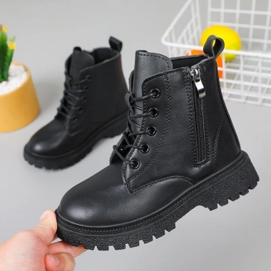Giày boots cao cổ trẻ 3-12 tuổi da mềm thể thao năng động size 28-37 giá 169.000 VND 2