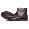 Giày Boots Nam Cổ Cao Da Bò Thật Màu Nâu, Giày Tây Đen Khoá Kéo TONKIN 8