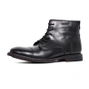 Giày Boots Nam Cổ Cao Da Bò Thật Màu Nâu, Giày Tây Đen Khoá Kéo TONKIN 10