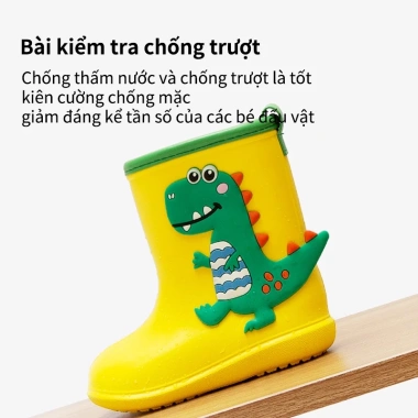 Giày bốt CHEERFUL MARIO EVA chống trượt, thấm nước hình khủng long thời trang cho bé - 220.000đ 3