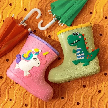 Giày bốt CHEERFUL MARIO EVA chống trượt, thấm nước hình khủng long thời trang cho bé - 220.000đ 8