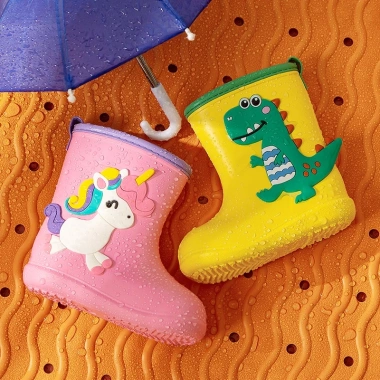 Giày bốt CHEERFUL MARIO EVA chống trượt, thấm nước hình khủng long thời trang cho bé - 220.000đ 9
