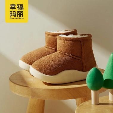 Giày Bốt Da Lộn Lót Lông Cừu Cheerful Mario Dày Dặn Chống Trượt Cho Bé Trai và Gái Mùa Đông 291.900₫ 5