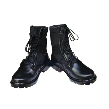 Giày Bốt Nam Cao Cổ Đen Ghết Da, Đế Cao Su Thiên Nhiên Chống Trơn, May Thêm Dù - Giá 2.112.500₫ 2