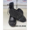 Giày Bốt Nam Cao Cổ Đen Ghết Da, Đế Cao Su Thiên Nhiên Chống Trơn, May Thêm Dù - Giá 2.112.500₫ 4
