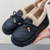 Giày Bốt Nữ Mùa Đông Lông Cừu Ấm Áp, Lót Dày, Chống Trơn Trượt, Cotton Bắc Kinh