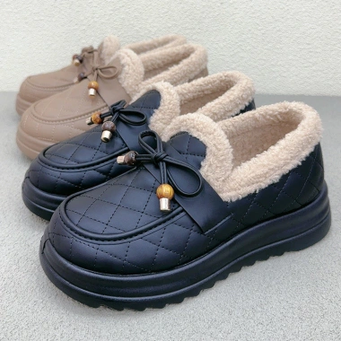Giày Bốt Nữ Mùa Đông Lông Cừu Ấm Áp, Lót Dày, Chống Trơn Trượt, Cotton Bắc Kinh 4