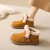 Giày Bốt Tuyết Nữ Mùa Đông 2.024 Lông Cừu Lót Dày Đệm Cotton Ấm Áp Đế Mềm 3