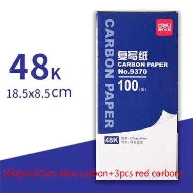 Giấy carbon MAOYE66SY 100 tờ - Lau chuyển hai mặt không carbon, xanh mỏng, sao chép biên nhận - 116.600₫ 10 Giấy carbon MAOYE66SY 100 tờ - Lau chuyển hai mặt không carbon, xanh mỏng, sao chép biên nhận - 116.600₫ 10