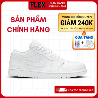 Giày Chính Hãng Jordan Triple White Flex Shoes – Màu Trắng, Giá 2.5 Triệu