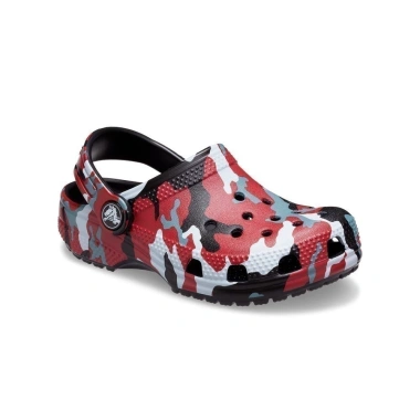 Giày Clog Crocs Camo Trẻ Em Đen Đỏ Giá 390k Siêu Nhẹ Chống Trượt Dễ Vệ Sinh 3