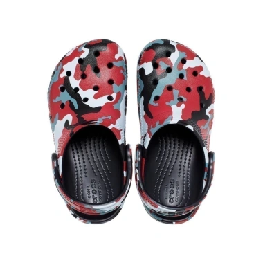 Giày Clog Crocs Camo Trẻ Em Đen Đỏ Giá 390k Siêu Nhẹ Chống Trượt Dễ Vệ Sinh 7