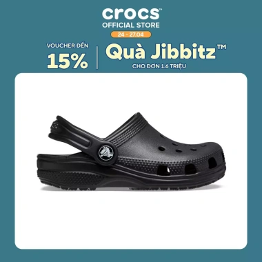 Giày Clog Trẻ Em Crocs Classic Đen 206.991-001 – Siêu nhẹ, thoải mái, Giá 1.095.000₫