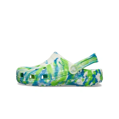 Giày Clog Trẻ Em Crocs Classic Glow Marbled Prep Blue Giá 490.000, nhẹ thoải mái, bám tốt 3