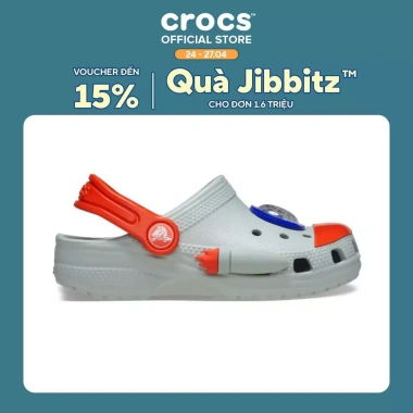 Giày Clog Trẻ Em Crocs Toddler Classic Rocket Ship Mirage - Giá chỉ 490.000 VND