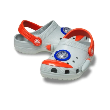 Giày Clog Trẻ Em Crocs Toddler Classic Rocket Ship Mirage - Giá chỉ 490.000 VND