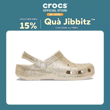 Giày Clog Unisex Crocs Classic Chunky Glitter Sandstone - Giá giảm chỉ 1.186.500 VNĐ