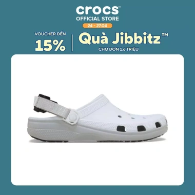 Giày Clog Unisex Crocs Classic Turbo White - Đệm êm, Đế nhẹ, Giá ưu đãi 1,256,500 VND