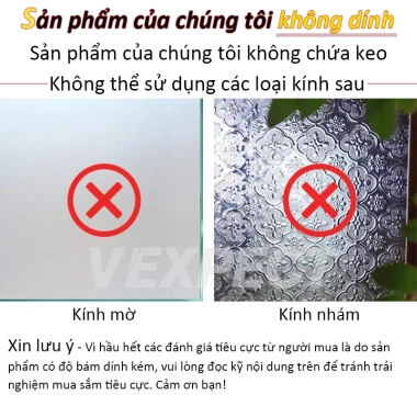 Giấy Dán Kính Cách Nhiệt Chống Nắng Giá Rẻ - Miếng Dán Cửa Kính Dày Không Keo 3