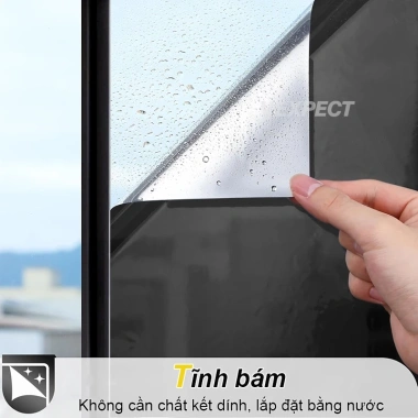 Giấy Dán Kính Cách Nhiệt Chống Nắng Giá Rẻ - Miếng Dán Cửa Kính Dày Không Keo 8