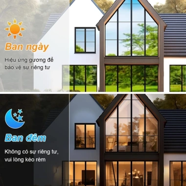 Giấy Dán Kính Cách Nhiệt Chống Nắng Giá Rẻ - Miếng Dán Cửa Kính Dày Không Keo 10