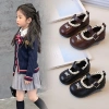 Giày đế bệt Mary Jane bé gái mùa thu ren thời trang PU mềm mại Giá 507.000 VNĐ