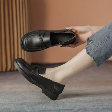 Giày đế đốc nữ da mềm êm, phong cách Hàn Quốc, size 130, giảm còn 95.000₫