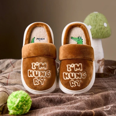 Giày Dép Bông Cheerful Mario Thêu Dây Chuyền Voi và Cá Sấu cho Trẻ Em - Cotton Mùa Thu Đông Giá Ưu Đãi 201.852 VND 4