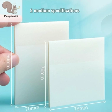Giấy ghi chú trong suốt PET 50 tờ chống thấm nước - Danh sách việc cần làm COD giá 43.200₫ 2