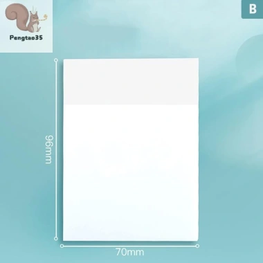 Giấy ghi chú trong suốt PET 50 tờ chống thấm nước - Danh sách việc cần làm COD giá 43.200₫ 9