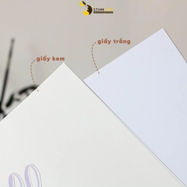 Giấy kem A5 100 tờ 80‑190gsm - Ghi chú, phác thảo, in ấn, vẽ - Chỉ 24.000đ