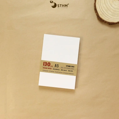 Giấy kem A5 100 tờ 80‑190gsm - Ghi chú, phác thảo, in ấn, vẽ - Chỉ 24.000đ