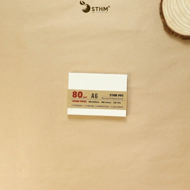 Giấy kem A6 100 tờ 80-190gsm - Ghi chú, phác thảo, in ấn, vẽ - Giá 19.000đ
