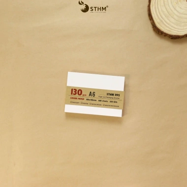 Giấy kem A6 100 tờ 80-190gsm - Ghi chú, phác thảo, in ấn, vẽ - Giá 19.000đ