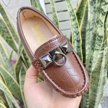 Giày Lười Trẻ Em Da PU Mềm Êm, Khuy Tròn, Size 21-35, Giá 99.000 (Giảm) 5