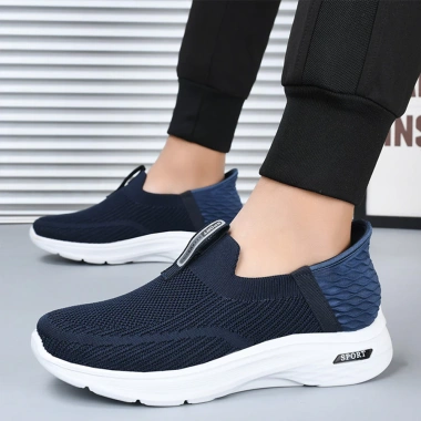 Giày lười vải nam AG328 - Đế cao su chống trơn, tăng chiều cao, chỉ 329.174₫