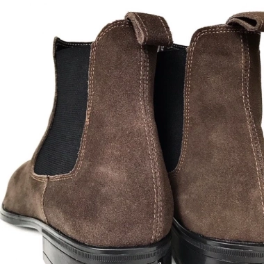 Giày nam Chelsea Boot da bò thật TEFOSS HT350 - Da lộn nâu, size 38-44, chỉ 1,95 tr 2