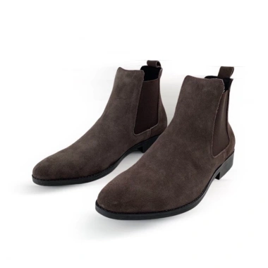 Giày nam Chelsea Boot da bò thật TEFOSS HT350 - Da lộn nâu, size 38-44, chỉ 1,95 tr 3