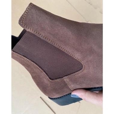 Giày nam Chelsea Boot da bò thật TEFOSS HT350 - Da lộn nâu, size 38-44, chỉ 1,95 tr 8