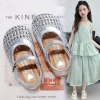 Giày sandal công chúa dệt rỗng bé gái mùa hè - Đế caosu, quai PVC mềm 79.000 VND 7